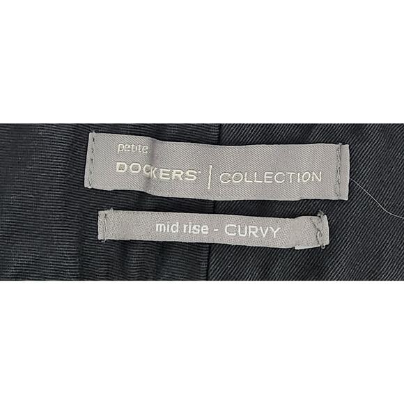 Dockers Black Mid Rise Curvy Shorts 6P Lightweight Soft Stretch Flat Front - Picture 4 of 5